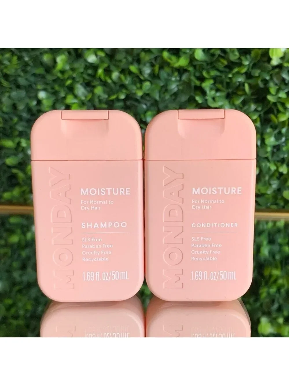 MONDAY Haircare MOISTURE Shampoo & Conditioner Set | NEW | Travel Size 50mL Each